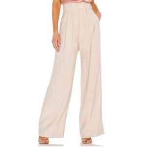 Nonchalant Label Paige Wide Leg Pant Oat Beige Size M